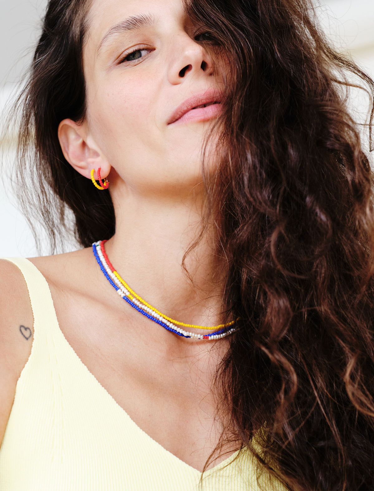 White Stripes Necklace