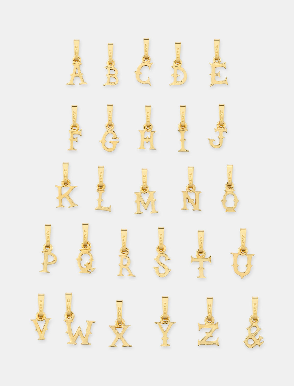 Alphabet Pendants