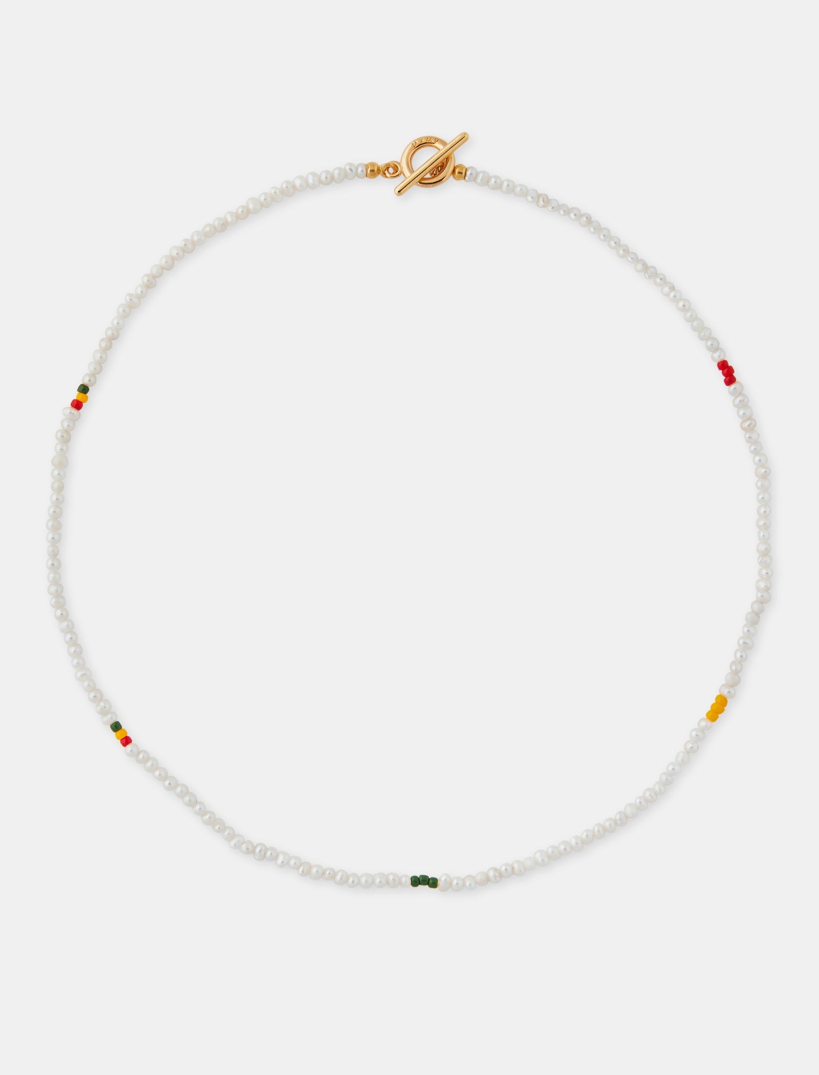 White Stripes Necklace