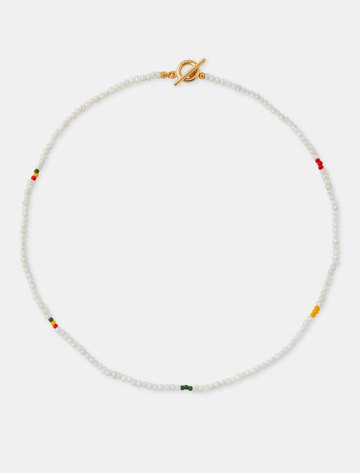 White Stripes Necklace