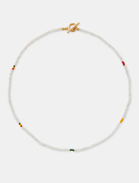 White Stripes Necklace