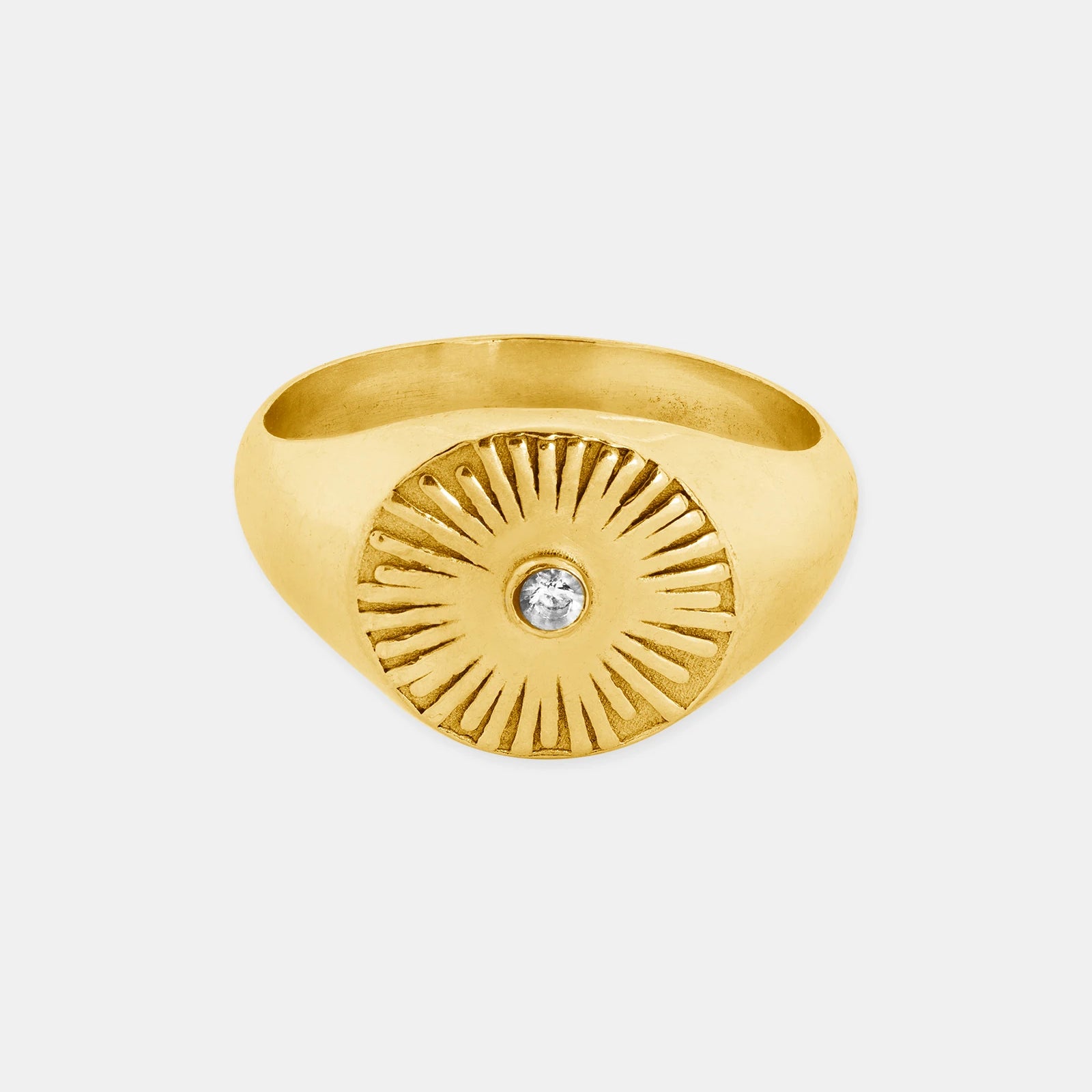 Sunst Stone Ring 14k